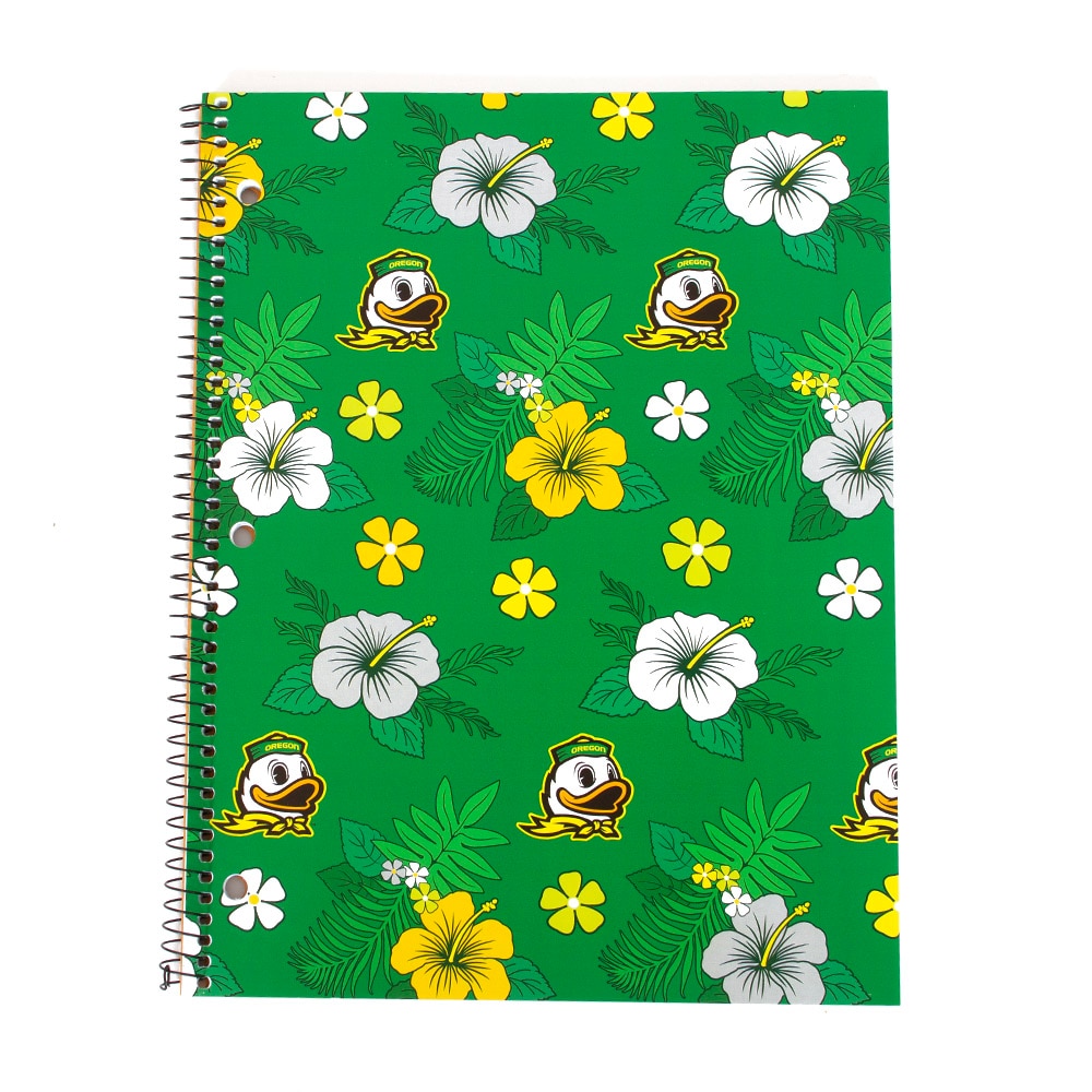 Ducks Spirit, Roaring Spring, Spiral 1-Subject, Art & School, 8.5"x11", 2025, Duck, Hibiscus pattern, 965895